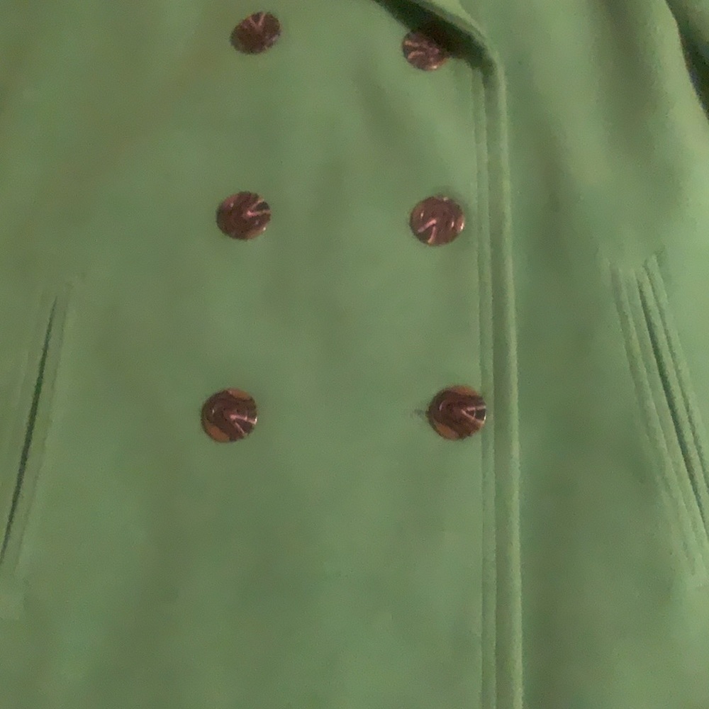 Calvin Klein Green Pea Coat 🍀🍀☘️ - Picture 3 of 16